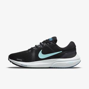 Nike Air Zoom Vomero 16 Road Ženske Tenisice Za Trčanje Crne Svijetlo Tirkizne Zelene | NK792KND