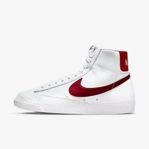 Nike Blazer Mid 77 Next Nature Ženske Tenisice Bijele Crne Crvene | NK263KAD