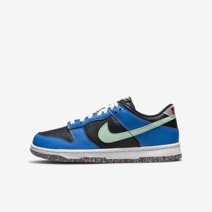 Nike Dunk Low SE Older Dječje Tenisice Crne Svijetlo Plave Roze Menta | NK731EIR