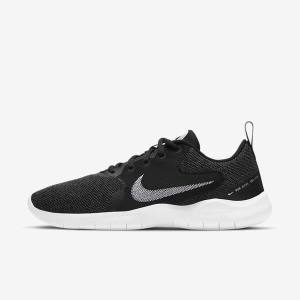 Nike Flex Experience Run 10 Road Ženske Tenisice Za Trčanje Crne Tamno Sive Bijele | NK893ODC