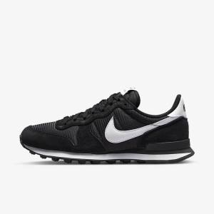 Nike Internationalist Ženske Tenisice Crne Tamno Sive Bijele | NK385TOF