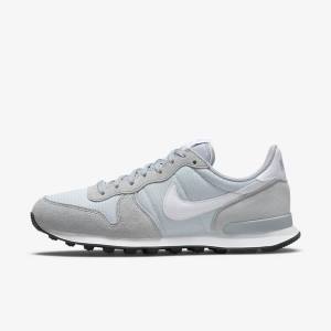 Nike Internationalist Ženske Tenisice Sive Platine Crne Bijele | NK273HUJ