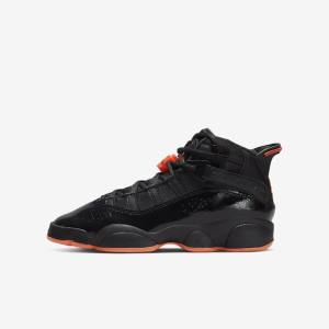 Nike Jordan 6 Rings Older Dječje Jordan Tenisice Crne | NK327OWA