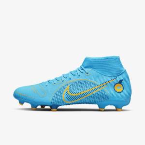 Nike Mercurial Superfly 8 Academy MG Multi-Grounds Muške Tenisice Za Nogomet Plave Narančaste | NK053GLB