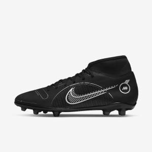 Nike Mercurial Superfly 8 Club MG Multi-Grounds Muške Tenisice Za Nogomet Crne Sive Metalne Srebrne | NK459LAI