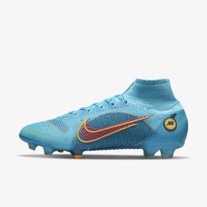 Nike Mercurial Superfly 8 Elite FG Firm-Grounds Ženske Tenisice Za Nogomet Plave Narančaste | NK516WRS