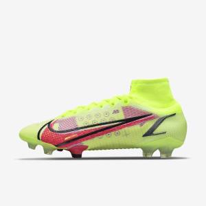 Nike Mercurial Superfly 8 Elite FG Firm-Grounds Ženske Tenisice Za Nogomet Crne Svijetlo Crvene | NK640AGX