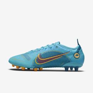 Nike Mercurial Vapor 14 Elite AG Artificial-Grounds Ženske Tenisice Za Nogomet Plave Narančaste | NK683QZM