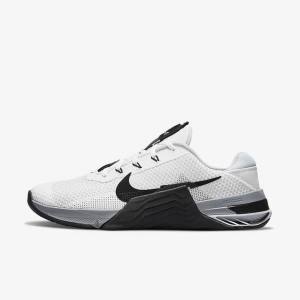 Nike Metcon 7 Ženske Tenisice Za Trening Bijele Sive Platine Crne | NK452JBG