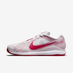 Nike NikeCourt Air Zoom Vapor Pro Clay Court Muške Tenisice Za Tenis Bijele Crvene | NK207JXL