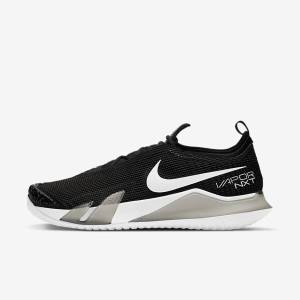 Nike NikeCourt React Vapor NXT Hard-Court Muške Tenisice Za Tenis Crne Bijele | NK812DJQ