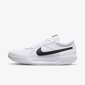 Nike NikeCourt Zoom Lite 3 Hard Court Muške Tenisice Za Tenis Bijele Crne | NK841FWP