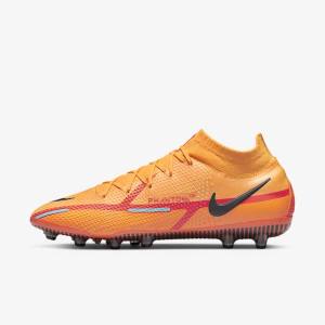 Nike Phantom GT2 Dynamic Fit Elite AG-Pro Artificial-Grass Muške Tenisice Za Nogomet Narančaste Svijetlo Crvene Crne | NK634XWF