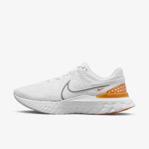 Nike React Infinity Run Flyknit 3 Road Muške Tenisice Za Trčanje Bijele Sive | NK564ZNT