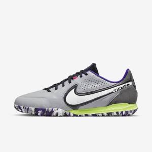 Nike React Tiempo Legend 9 Pro IC Indoor-Court Muške Tenisice Za Nogomet Svijetlo Sive Bijele | NK385ZVO