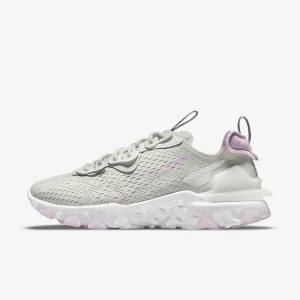 Nike React Vision Ženske Tenisice Svijetlo Bež Bijele Roze | NK280IAF