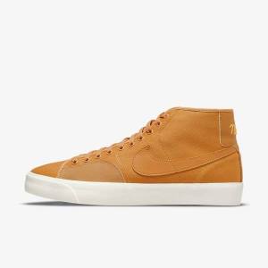 Nike SB BLZR Court Mid Premium Muške Skate Tenisice Žute | NK174SFZ