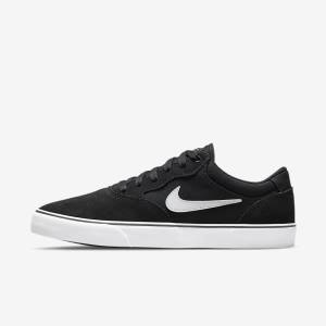 Nike SB Chron 2 Muške Skate Tenisice Crne Bijele | NK963APJ