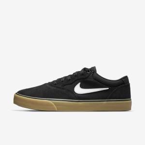 Nike SB Chron 2 Ženske Skate Tenisice Crne Svijetlo Smeđe Bijele | NK610VFI