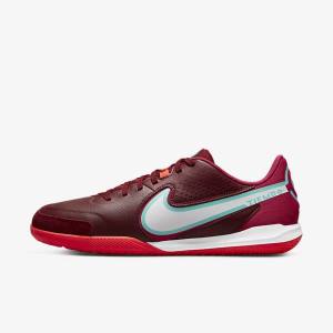 Nike Tiempo Legend 9 Academy IC Indoor-Court Muške Tenisice Za Nogomet Crvene Svijetlo Crvene Bijele | NK162SUM