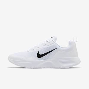 Nike Wearallday Muške Tenisice Bijele Crne | NK174XNH