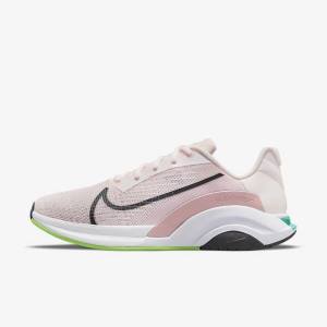 Nike ZoomX SuperRep Surge Endurance Class Ženske Tenisice Za Trening Svijetlo Roze Zelene Crne | NK497JRL