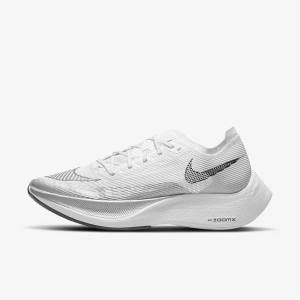 Nike ZoomX Vaporfly Next% 2 Road Racing Ženske Tenisice Za Trčanje Bijele Žute Plave | NK908ZJA