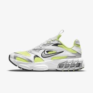 Nike Zoom Air Fire Ženske Tenisice Bijele Svijetlo Limun Crne Metalne Srebrne | NK427CGY