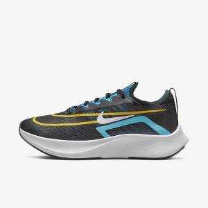 Nike Zoom Fly 4 Road Muške Tenisice Za Trčanje Crne Zelene Narančaste | NK647PLA