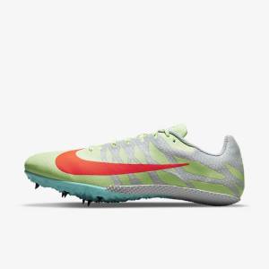 Nike Zoom Rival S 9 Athletics Sprinting Spikes Muške Tenisice Za Trčanje Tirkizne Narančaste | NK460ECY